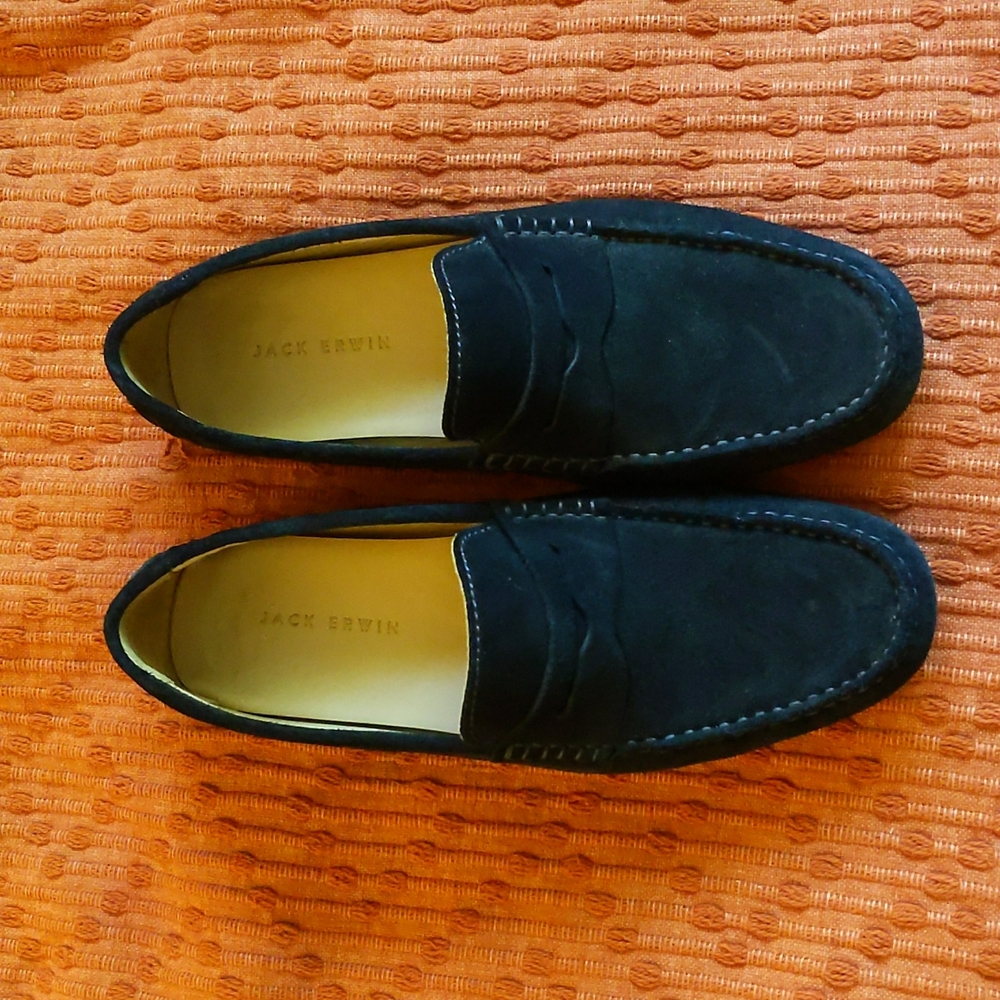 Jack Erwin Parker Navy Suede Drivers